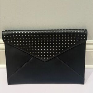 Rebecca Minkoff Studded Black Clutch New